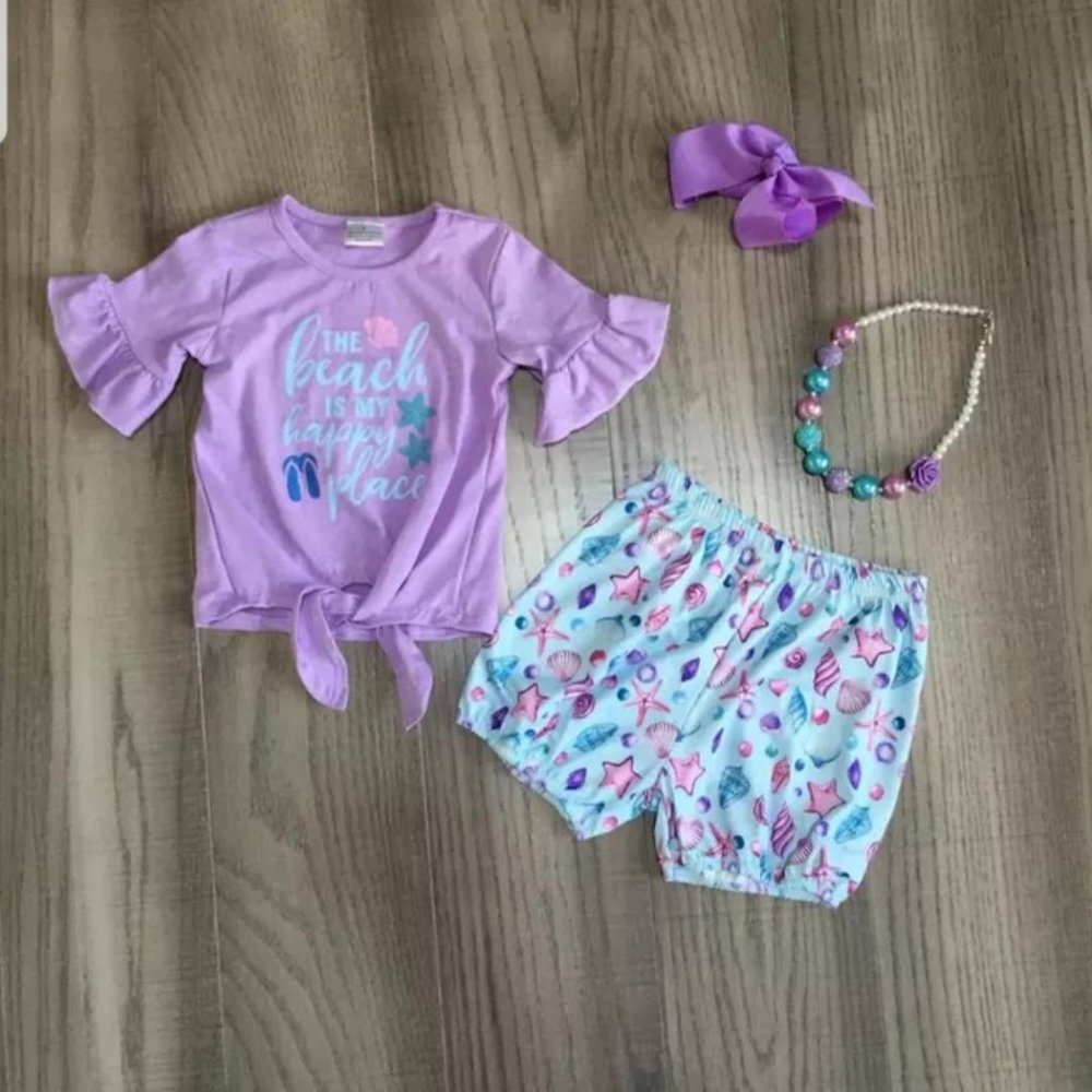 Girls Beach life 3 piece outfit   (NEW)
